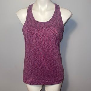 Athleta ladies racer back tank top. Size medium. Purple/pink.